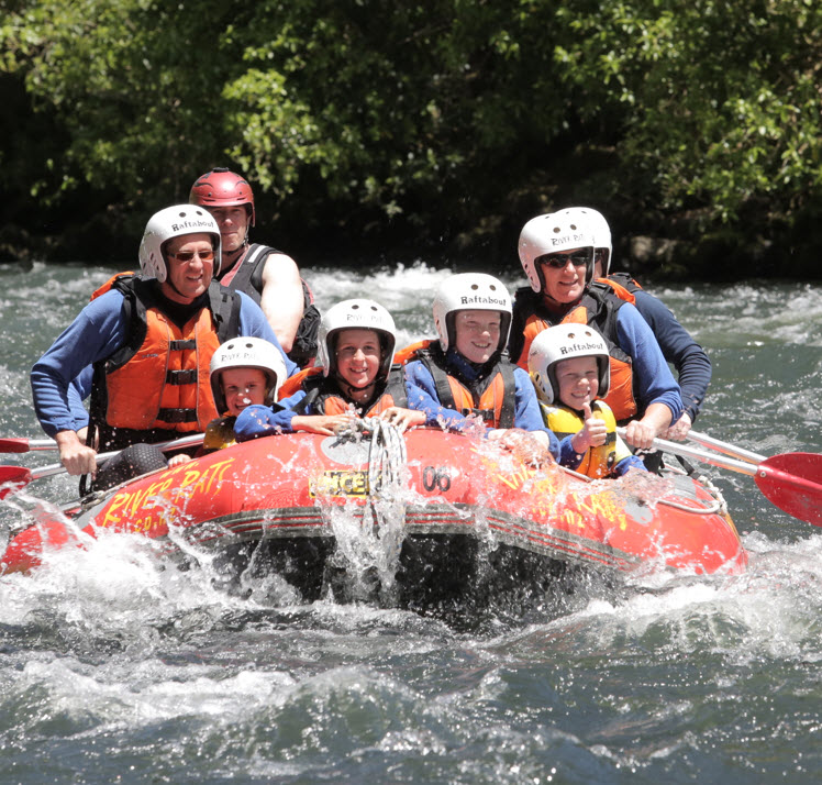 Family fun on the river